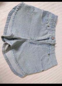 Light Wash Denim Shorts