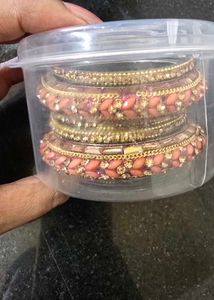 Set of Elegant Beaded Bangles
