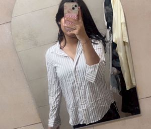Classic Striped Button-Up Shirt