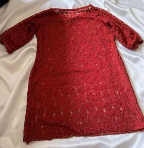 Elegant Lace Dress|Top