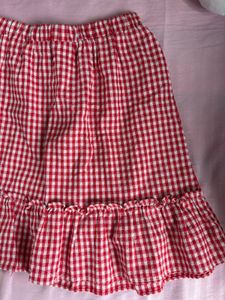 Red Gingham Skirt