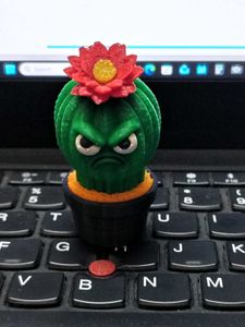 Grumpy Cactus Figurine miniature