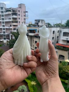 Unique Wedding Couple Candle Set