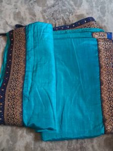 Only Today Offer! Sky Blue Stone Work Saree