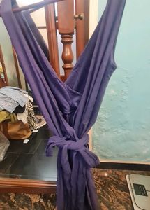 Versatile Purple Wrap Dress