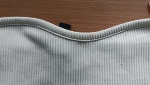 Ribbed White Tube Top