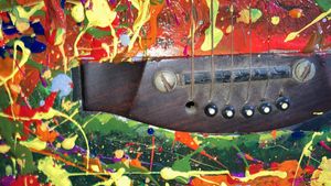 Custom Painted Acoustic Guitar