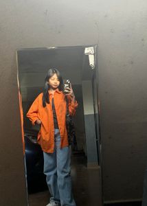 Orange Oversized Shirt