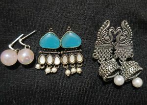 6 Heart & Teardrop Earrings Set