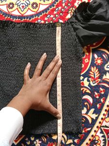 Smocked Black Top