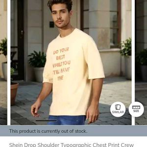 Xl size Graphic drop shoulder Tee