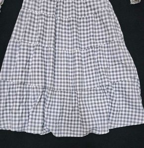 Cute Tiered Gingham Skirt