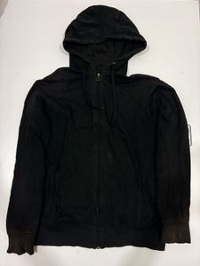 black zipped hoodie