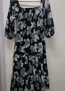 Floral Print Midi Dress