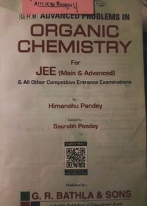 Advanced Problems in Organic Chemistry for JEE