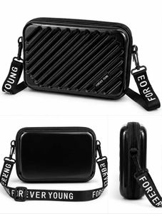 Chic Black Mini Suitcase Crossbody Bag