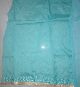 Beautiful saree embroidery with Embellishments