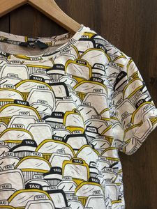 Fun Taxi Print Crop Top