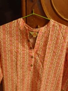Pretty Pink Printed Kurta