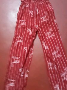 Red Striped Jumpsuit