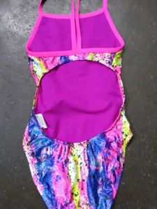 Vibrant Abstract Print One-Piece Swimsuit