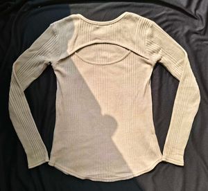 Ribbed Long Sleeve Top
