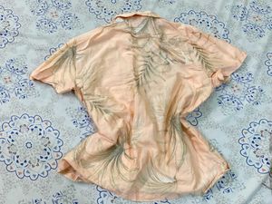 Men's Short Sleeve Button-Up Tropical Shirt