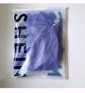 SHEIN Purple Ruched Dress