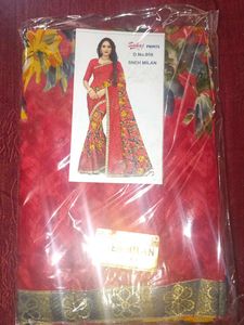 Red beautiful elegant saree