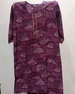 Purple Printed Kurti (BRAND NEW)