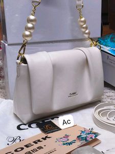 COERK White Crossbody Bag Comes with box packaging