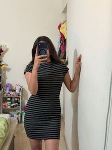 Striped Bodycon Mini Dress