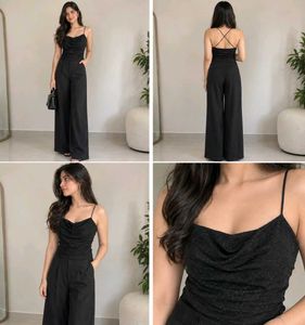 Black Sparkle Halter Neck Top