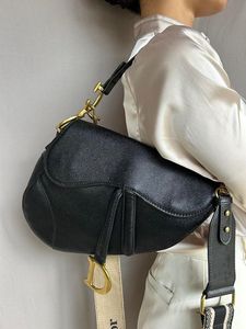 Auth Dior Saddle Bag