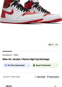 Nike Air Jordan 1 Retro High Og Heritage