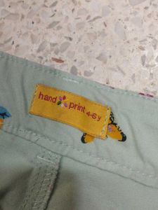 Cute Floral Butterfly Print Pants