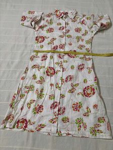 Floral Print Button-Down Dress