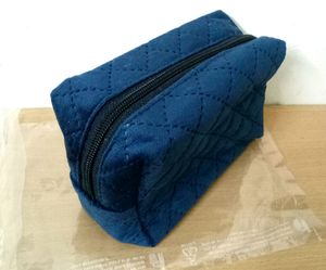 Smytten Blue Velvet Pouch