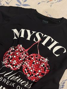 Graphic T-Shirt with Cherry Print