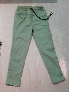 Stylish Green Denim Pants