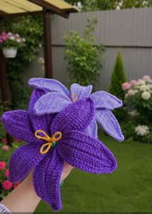 Handmade Crochet Lily Flowers