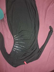 Chic Black Embellished Dress