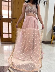 Beautiful Pink Lehenga Choli Set