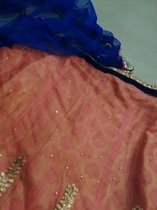 New Net Lehanga With Choli