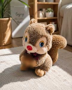 🐿️ Cute Squirrel Soft Toy with Fluffy Tail