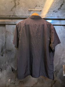 Men's Navy Blue Chinese Scripted Shirt!