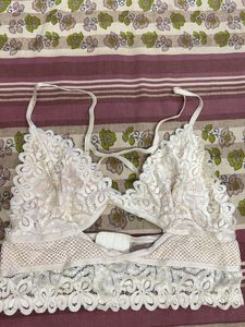 Lace Bralette with Strappy Detail