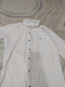 Classic White Striped Button-Down Shirt