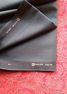 Plain Grey Dress Material Fabric