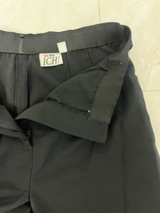 Korean Black Wide-Leg Trousers